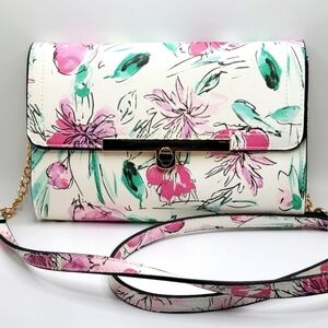 A New Day Floral Pink Green Crossbody